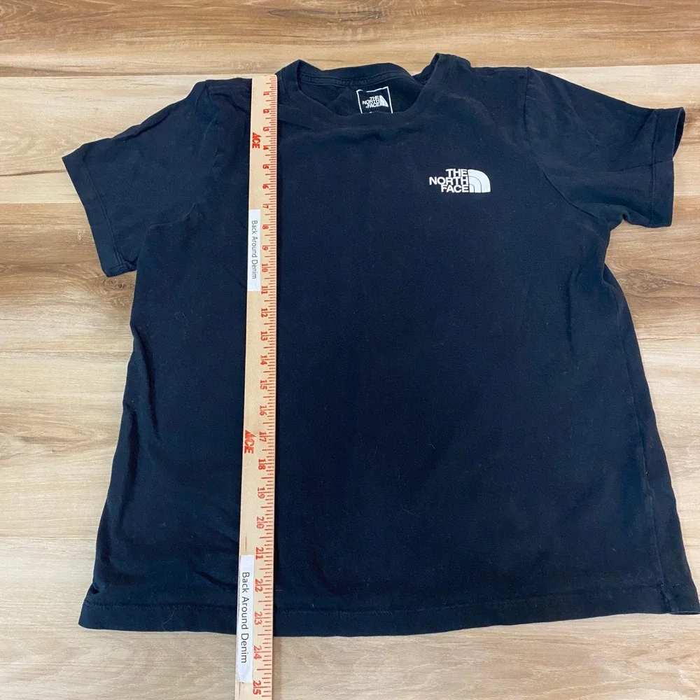 The North Face Womens Medium Black Short Sleeve Logo T Shirt Top Size M‎ - Picture 4 of 9